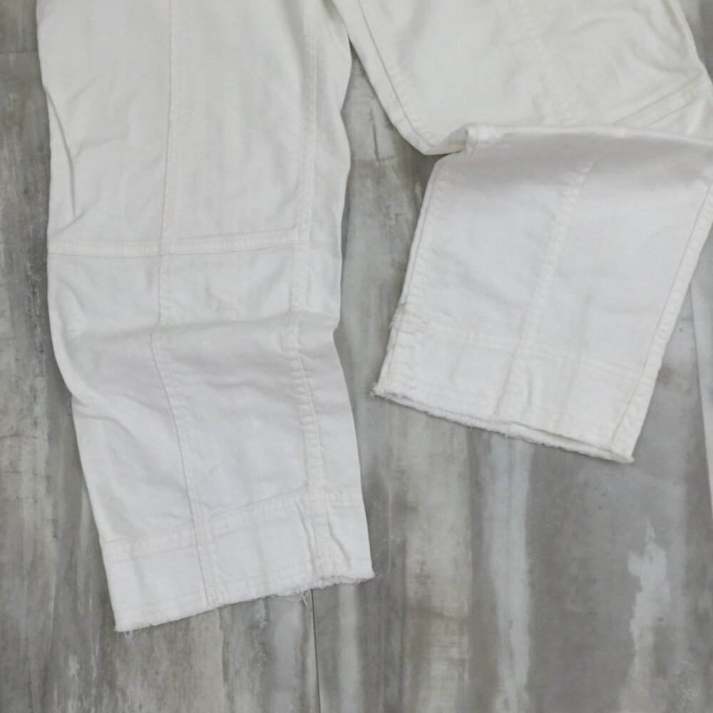 by Anthropologie Relaxed Utility White Pant 27 - Picture 4 of 9